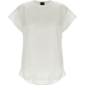 Pinko, Dames, Blouses & Shirts, Wit, Maat: M Zijde,