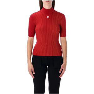 Courrèges, Dames, Truien, Rood, Maat: M