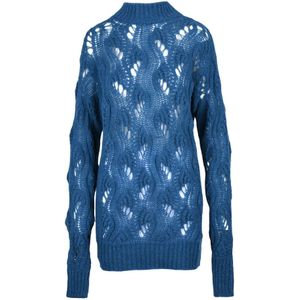 Dondup, Dames, Truien, Blauw, Maat: M Wol,
