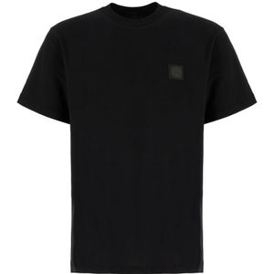 Stone Island, Heren, Tops, Zwart, Maat: S Katoen,