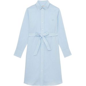 Ines de la Fressange Paris, Dames, Jurken, Blauw, Maat: 2XS Katoen,