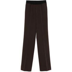 Ermanno Scervino, Dames, Broeken, Bruin, Maat: M Poliester,