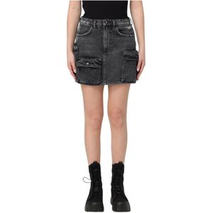 Amish, Dames, Rokken, Zwart, Maat: W26 Denim,