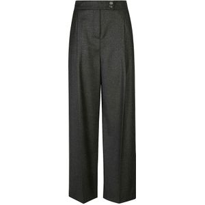 Eleventy, Dames, Broeken, Zwart, Maat: 2XS Wol,