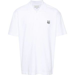 Maison Kitsuné, Heren, Tops, Wit, Maat: 2XL Katoen,