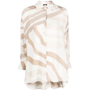 Kiton, Dames, Blouses & Shirts, Veelkleurig, Maat: 2XS Zijde,
