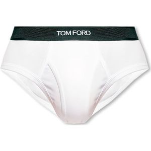 Tom Ford - Ondergoed - Wit - Katoen - Briefs met Logo