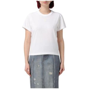 T by Alexander Wang, Dames, Tops, Wit, Maat: XS Katoen,