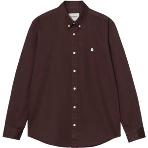 Carhartt Wip, Heren, Overhemden, Bruin, Maat: S
