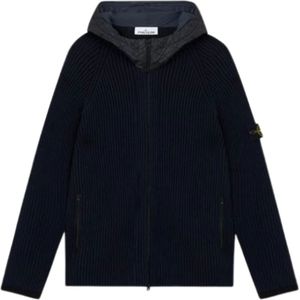 Stone Island, Heren, Truien, Zwart, Maat: L