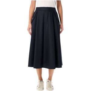 Golden Goose, Dames, Rokken, Blauw, Maat: XS Wol,