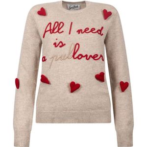 MC2 Saint Barth, Dames, Truien, Bruin, Maat: M Wol,