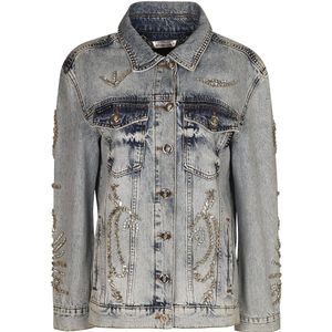 Philipp Plein, Dames, Jassen, Blauw, Maat: S Denim,