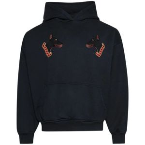 Rhude, Heren, Sweatshirts & Hoodies, Zwart, Maat: XL