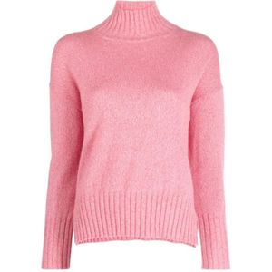 Peserico, Dames, Truien, Roze, Maat: XL Wol,