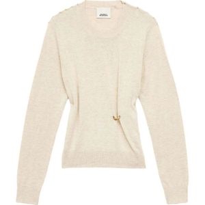 Isabel Marant, Dames, Truien, Beige, Maat: XS Wol,