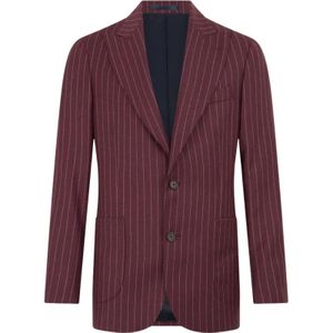 Brooks Brothers, Heren, Jassen, Rood, Maat: XL Wol,