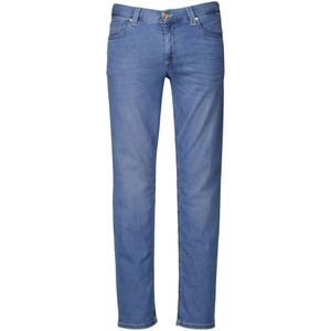Alberto, Heren, Jeans, Blauw, Maat: W32 L36 Denim,