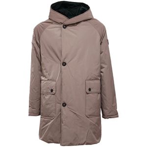 OOF Wear, Heren, Mantels, Bruin, Maat: S Poliester,