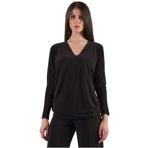 Norma Kamali, Dames, Truien, Zwart, Maat: S Spandex,