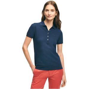 Brooks Brothers, Dames, Tops, Blauw, Maat: XS Katoen,