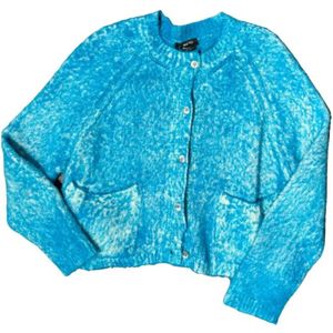 Avant Toi, Dames, Truien, Blauw, Maat: S Katoen,