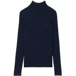 Lacoste, Dames, Truien, Blauw, Maat: XS Wol,