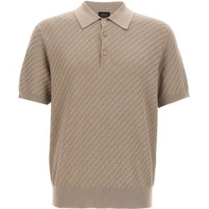 Brioni, Heren, Tops, Beige, Maat: XL Zijde,