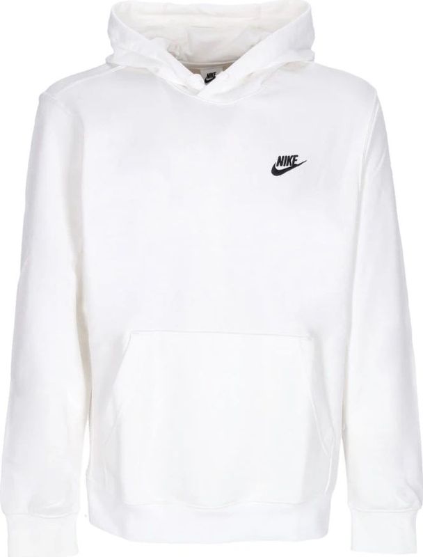 Nike - Lichte Clubhoodie - Sweatshirt - Wit - 100% Katoen