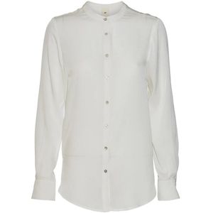 Heartmade, Dames, Blouses & Shirts, Wit, Maat: 2XS Zijde,
