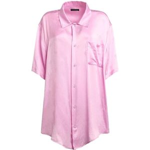 Balenciaga, Dames, Blouses & Shirts, Roze, Maat: S