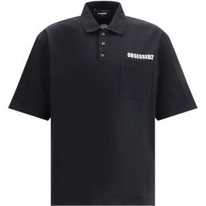 Dsquared2 - Polo met Logo - Zwart - Heren