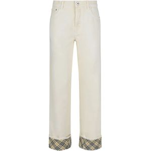 Burberry, Dames, Jeans, Wit, Maat: W26 Katoen,
