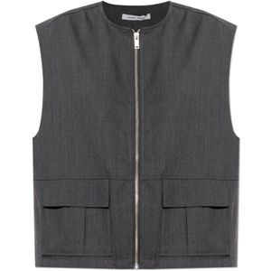 Samsøe Samsøe, Dames, Jassen, Grijs, Maat: XS Wol,