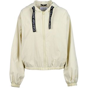 Calvin Klein Jeans, Dames, Jassen, Beige, Maat: L Nylon,