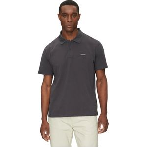 Calvin Klein - Heren Polo Shirt - Zwart - Katoen/Elastaan