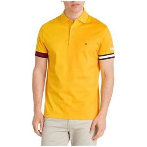 Tommy Hilfiger, Heren, Tops, Geel, Maat: S Katoen,