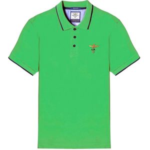 Aeronautica Militare, Heren, Tops, Groen, Maat: L Katoen,