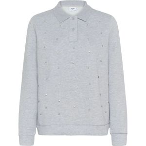 Saint Tropez, Dames, Sweatshirts & Hoodies, Grijs, Maat: L Katoen,