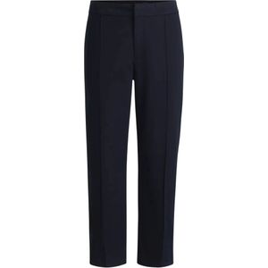 Hugo, Dames, Broeken, Blauw, Maat: L Satijn,