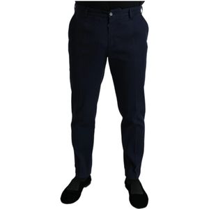Dolce & Gabbana, Heren, Broeken, Blauw, Maat: L Katoen,