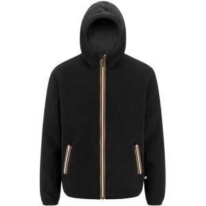 K-Way, Heren, Jassen, Zwart, Maat: L Fleece,