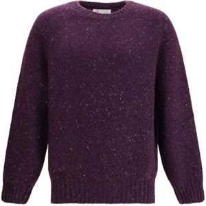 Brunello Cucinelli, Heren, Truien, Paars, Maat: L Kasjmier,