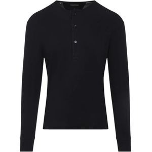 Tom Ford, Heren, Tops, Zwart, Maat: XL Katoen,