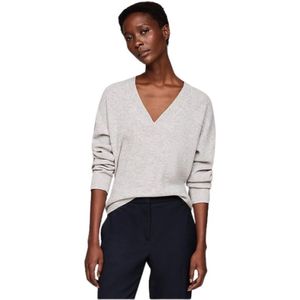 Tommy Hilfiger, Dames, Truien, Grijs, Maat: XS Wol,