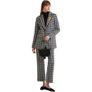 Maliparmi, Dames, Broeken, Grijs, Maat: 2XS Jersey,