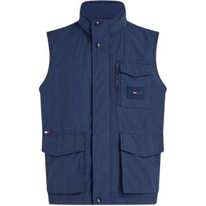 Tommy Hilfiger, Heren, Jassen, Blauw, Maat: XL Katoen,