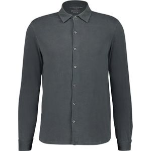 Majestic Filatures, Heren, Overhemden, Grijs, Maat: XL Katoen,