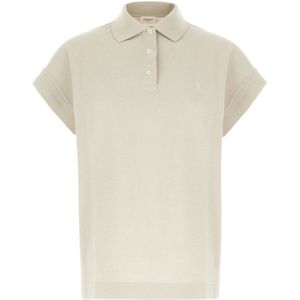 Saint Laurent, Dames, Tops, Beige, Maat: XS