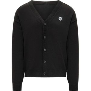 Kenzo, Heren, Truien, Zwart, Maat: M Katoen,